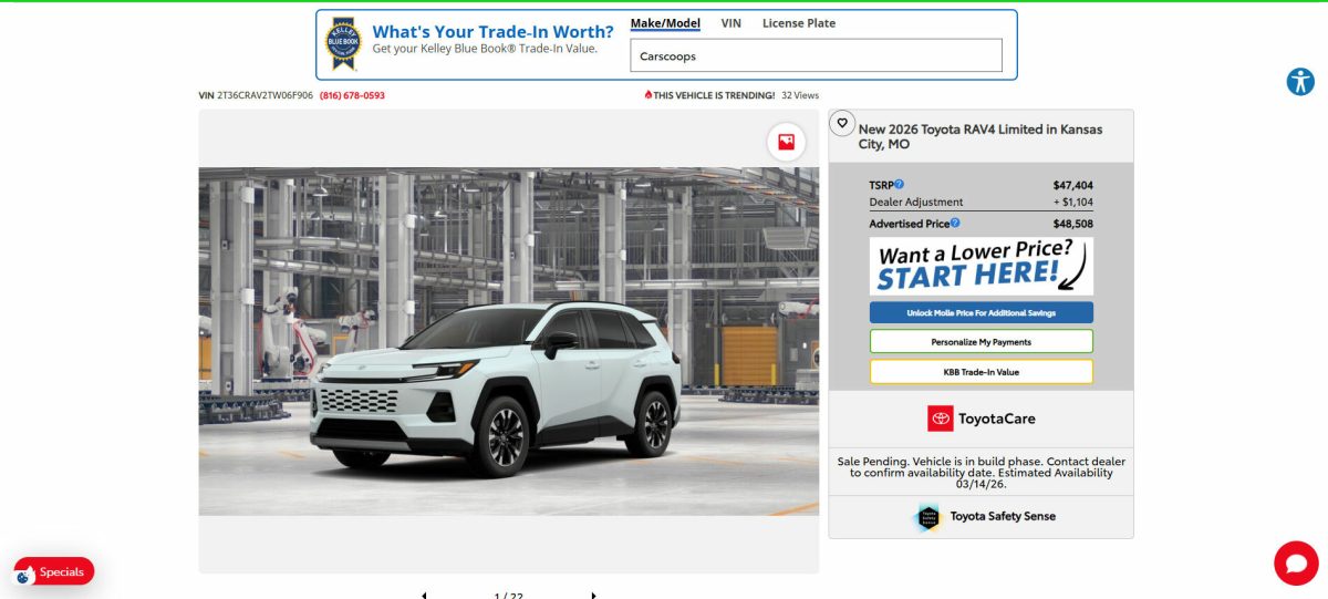 Жадібність дилерів псує запуск нової Toyota RAV4 2026: націнки сягають тисяч доларів - фото 1