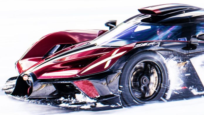 Екстремальний дрифт на мільйони доларів: рідкісні Bugatti Bolide виїхали на лід у Швейцарії