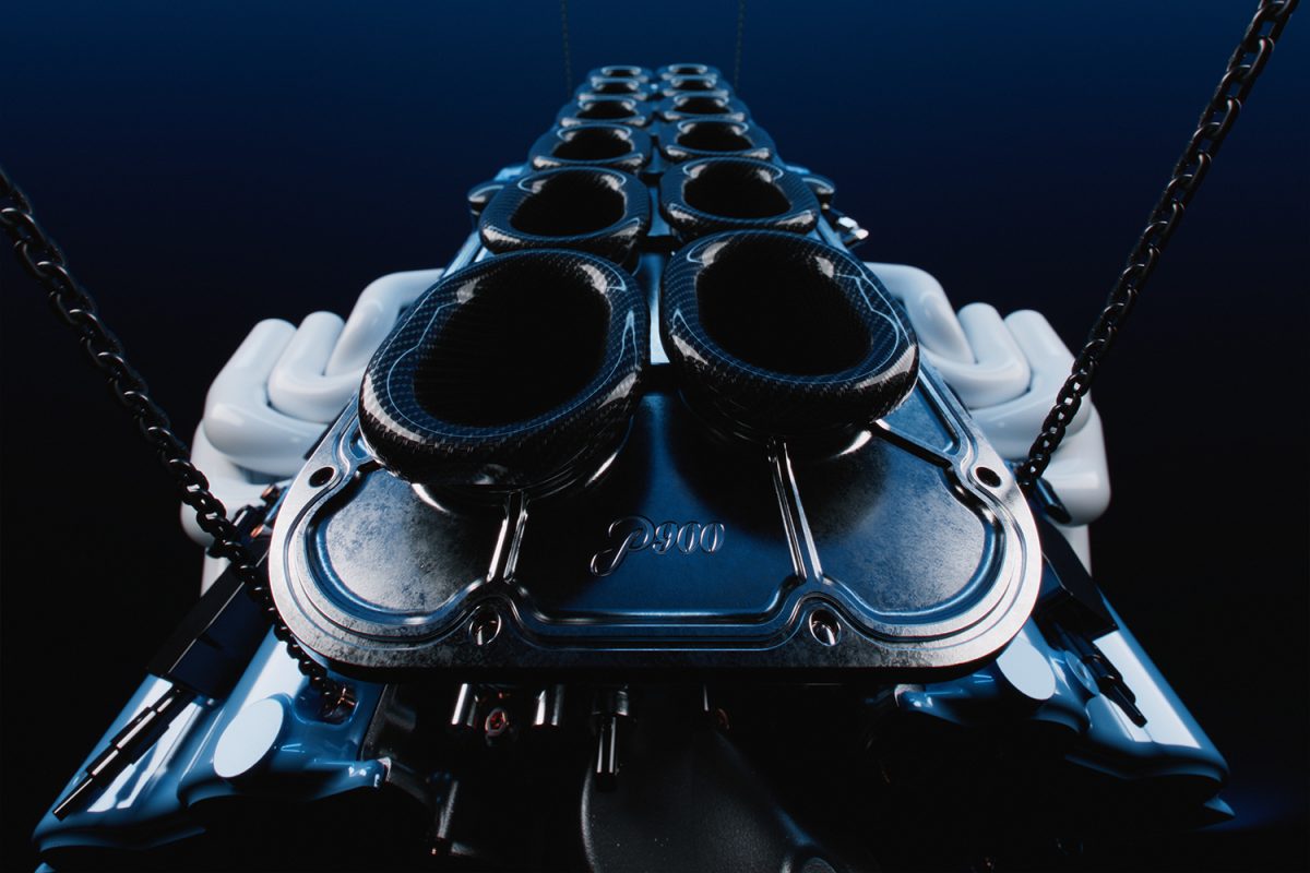 De Tomaso розкрила характеристики монструозного V12 для трекового гіперкара P900 - фото 5