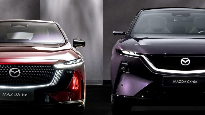 У Mazda пояснили, чому електричний кросовер CX-6e технічно досконаліший за седан 6e