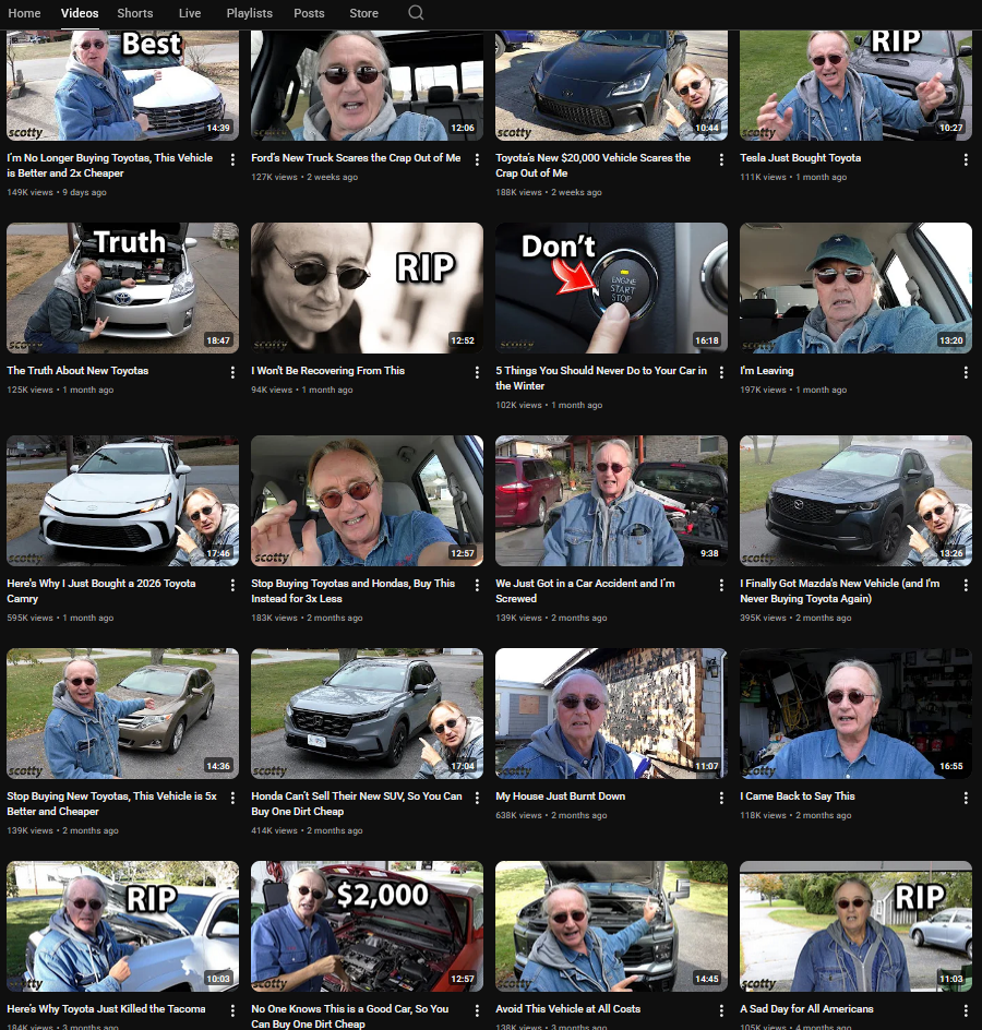 Чому Скотті Кілмер постійно «прощається» з YouTube: аналіз феномену та реальна статистика - фото 1