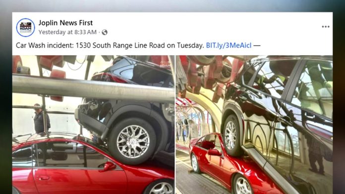 Курйозна ДТП на автомийці: кросовер Nissan 