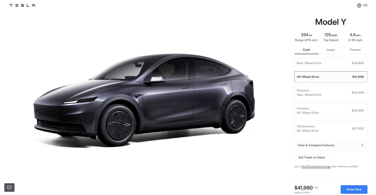 Tesla випустила нову «бюджетну» версію Model Y з повним приводом: характеристики та ціна - фото 1