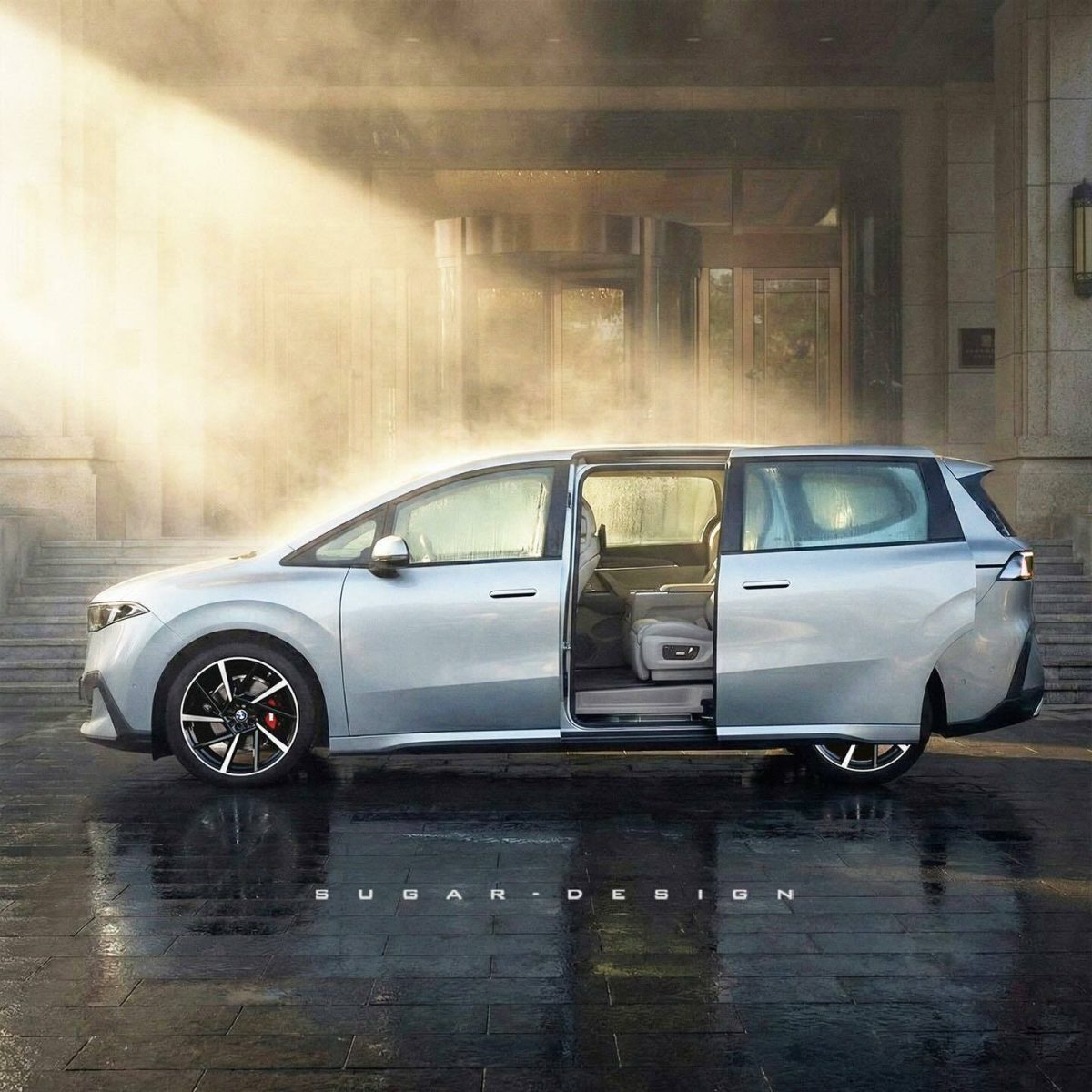 Як міг би виглядати розкішний мінівен BMW у стилі Neue Klasse: бачення незалежного дизайнера - фото 6