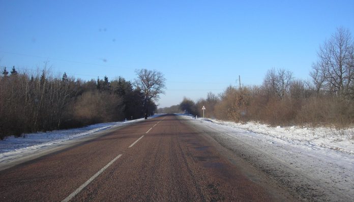 Траса М-07 перед Любомлем